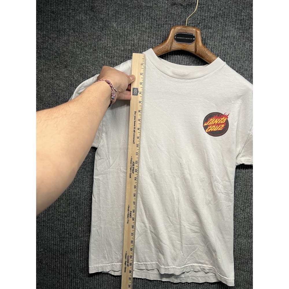 Santa Cruz‎ Skateboard Graphic T Shirt White Cut Size Tag S/M Y2K - Picture 5 of 7